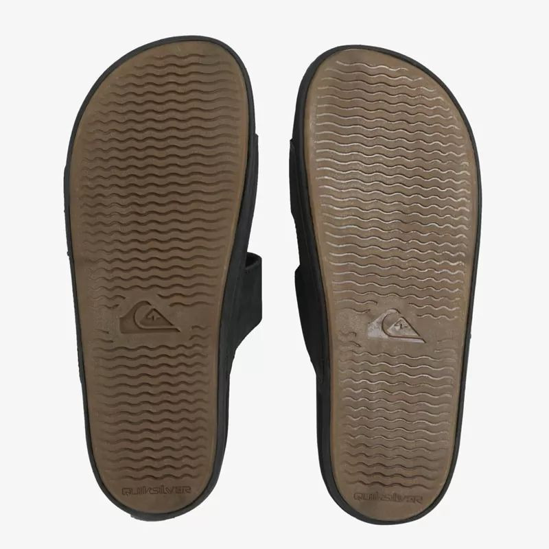 Chanclas Quiksilver: Rivi Leather Double Adjust (Black 1)