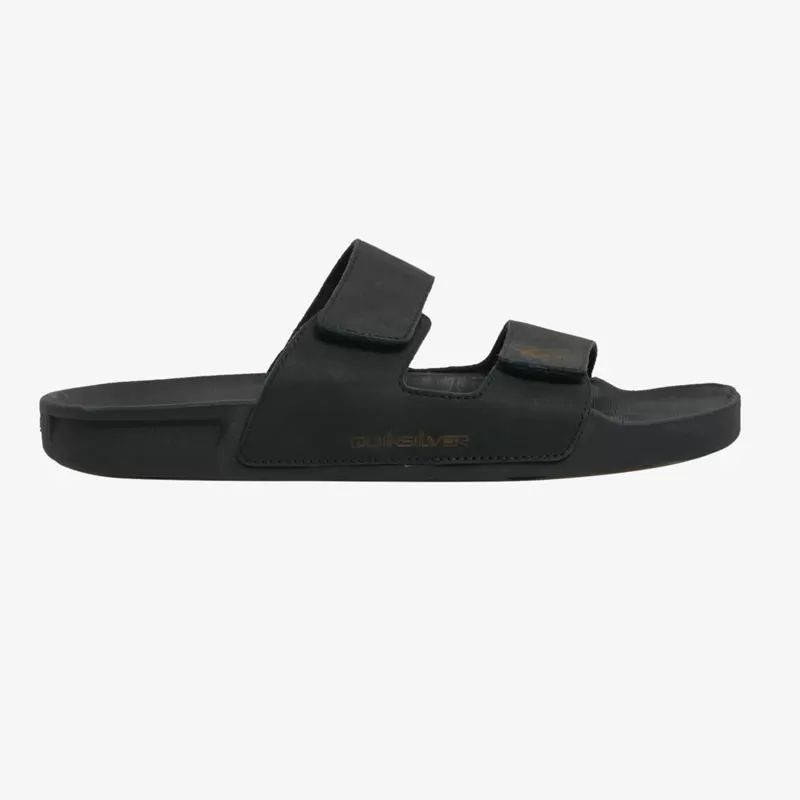 Chanclas Quiksilver: Rivi Leather Double Adjust (Black 1)