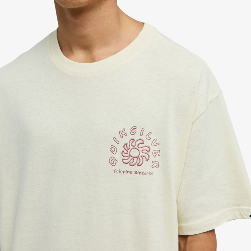 Camiseta Quiksilver: Curve Palm (Bone White)