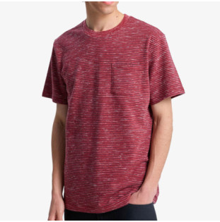 Camiseta Quiksilver: Lopaz Striped SS Pocket (Brnt Rs Lpz Str)