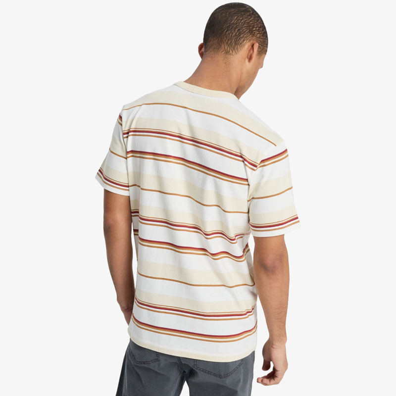 Camiseta Quiksilver: Lekoni Stripe SS Tee (Bone Wht Lekoni)