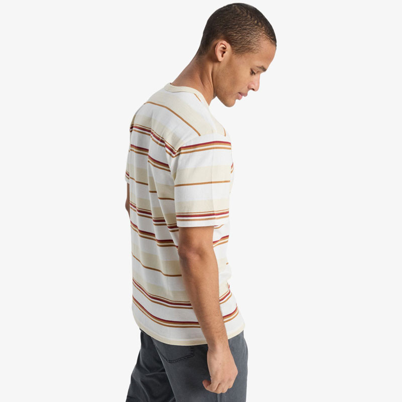 Camiseta Quiksilver: Lekoni Stripe SS Tee (Bone Wht Lekoni)