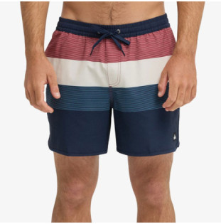Bañador Quiksilver: Stretch Scallop Volley 16 (Dk Ny Tijuana)