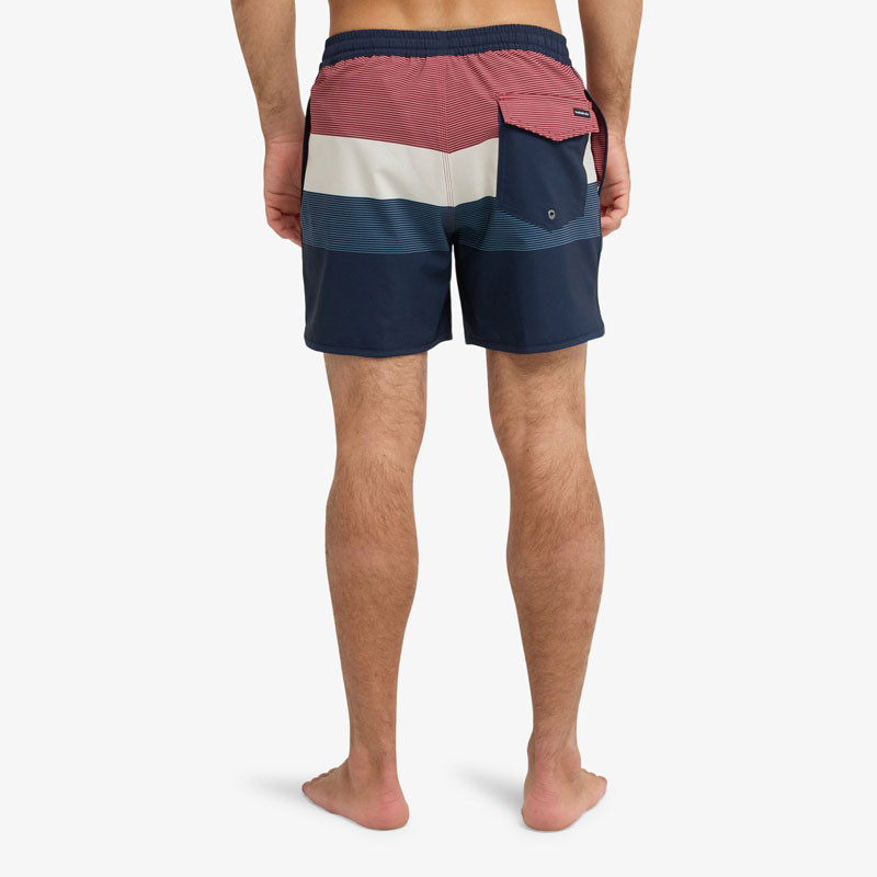Bañador Quiksilver: Stretch Scallop Volley 16 (Dk Ny Tijuana)
