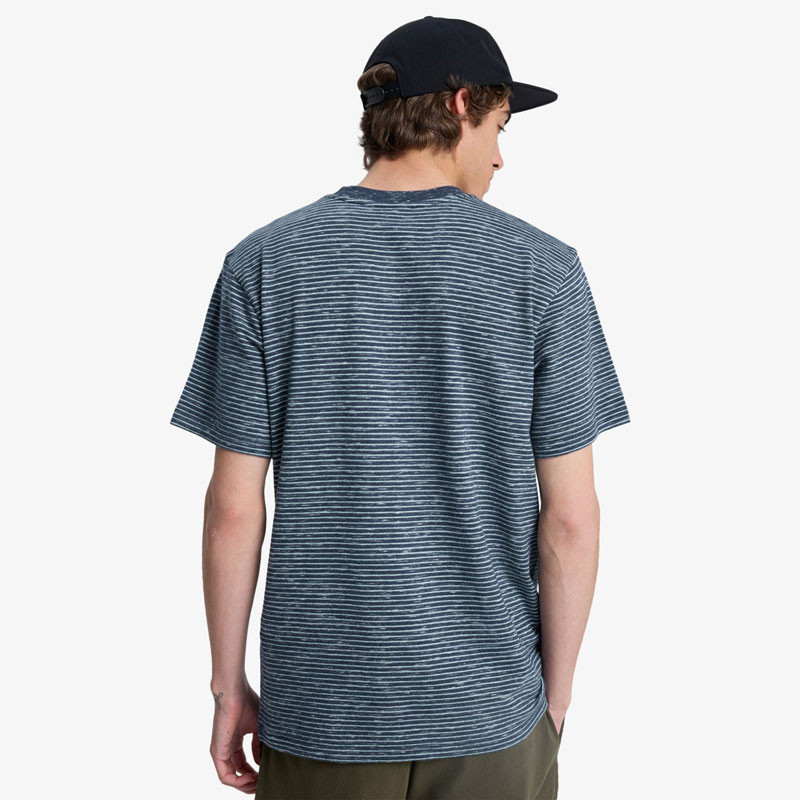 Camiseta Quiksilver: Lopaz Striped SS Pocket (Dk Ny Lopaz)