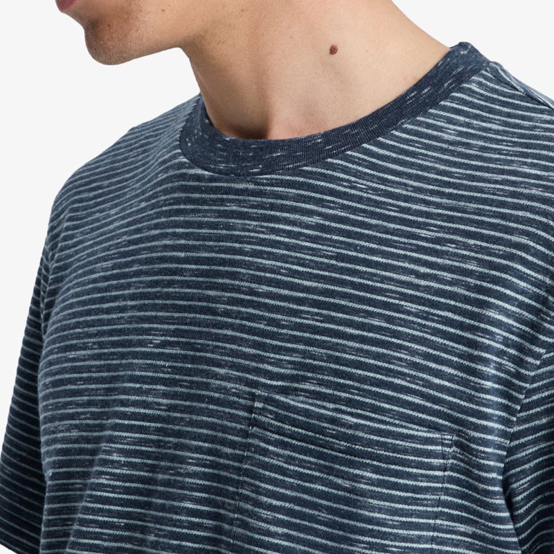 Camiseta Quiksilver: Lopaz Striped SS Pocket (Dk Ny Lopaz)