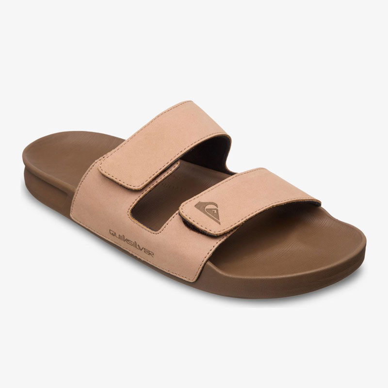 Chanclas Quiksilver: Rivi Leather Double Adjust (Sand)