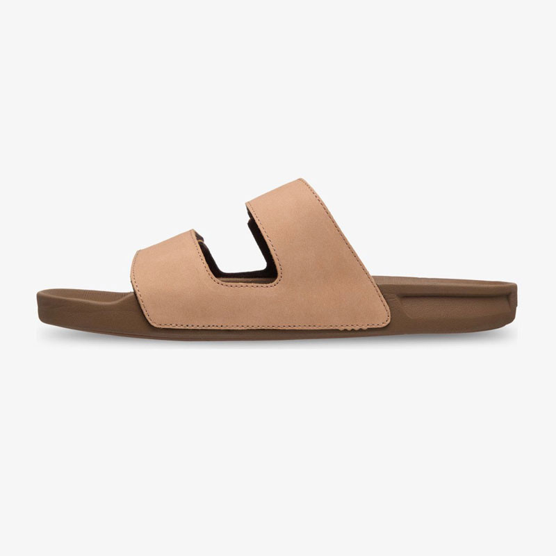Chanclas Quiksilver: Rivi Leather Double Adjust (Sand)