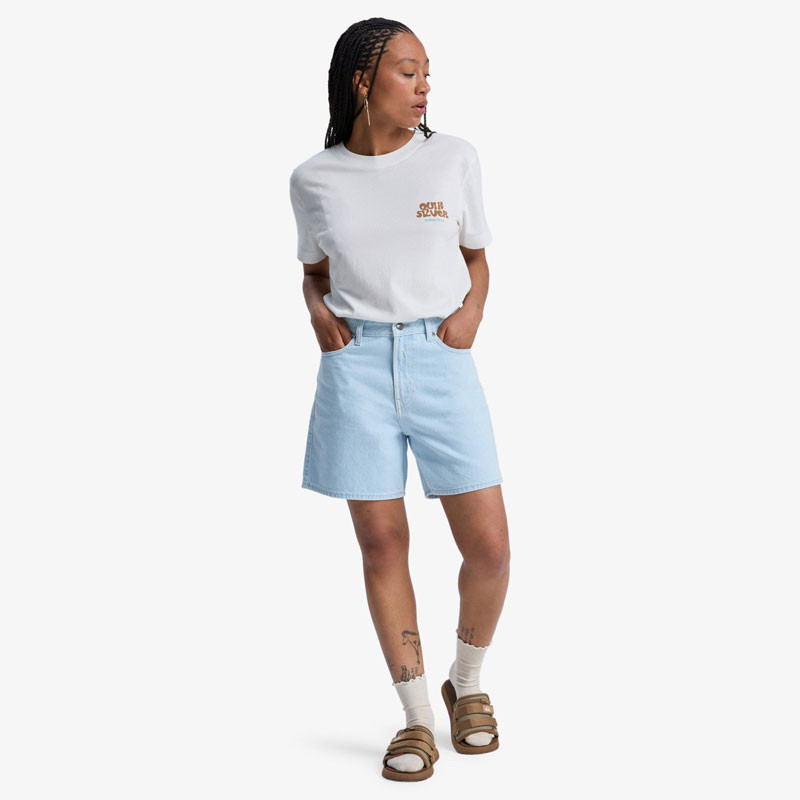 Bermuda Quiksilver: Mom Denim Short (Ice Flow)