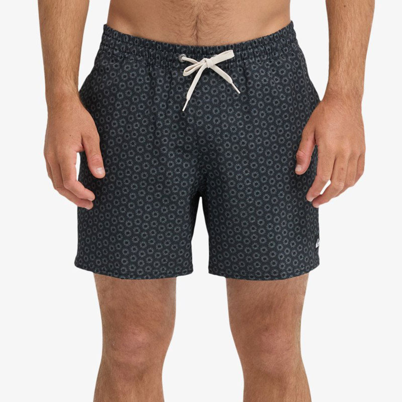 Bañador Quiksilver: Stretch Printed Volley 16 (Blk Mini Mayhm)