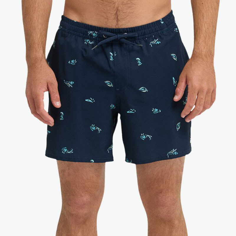 Bañador Quiksilver: Stretch Printed Volley 16 (Dk Ny Spc Out)