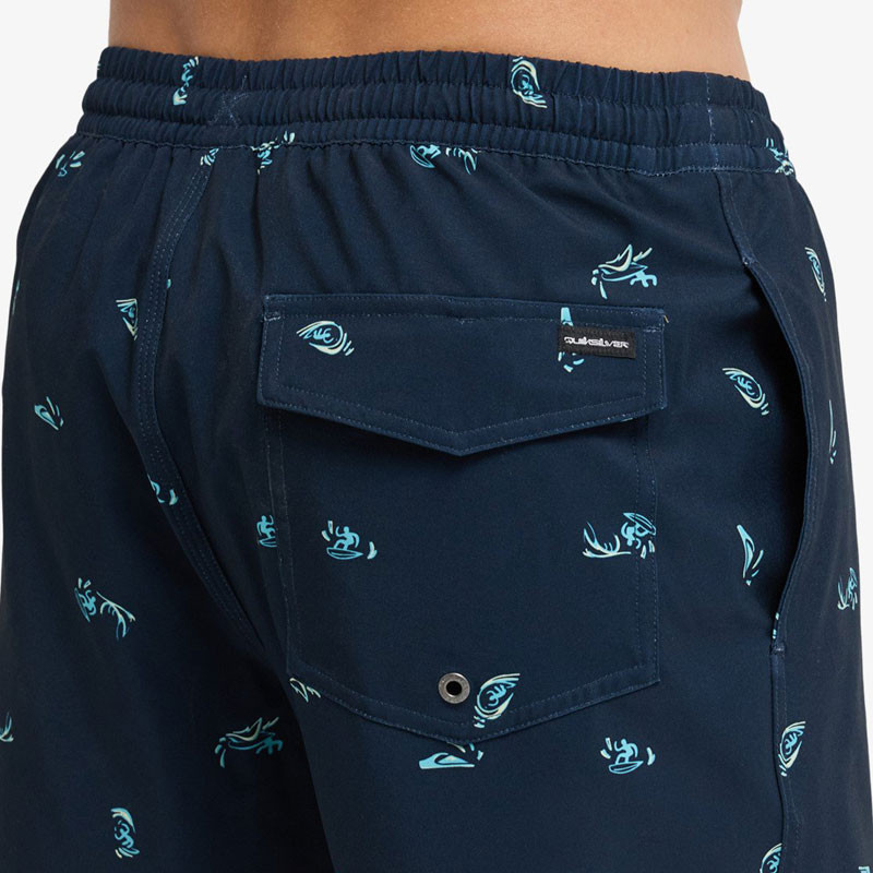 Bañador Quiksilver: Stretch Printed Volley 16 (Dk Ny Spc Out)