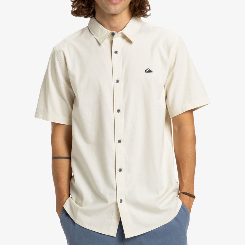 Camisa Quiksilver: Mw Premium Stretch SS (Bone White)