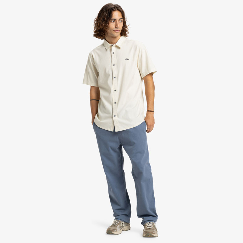 Camisa Quiksilver: Mw Premium Stretch SS (Bone White)