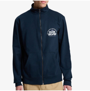 Sudadera Quiksilver: Zip Fleece No Hood (Dark Navy)