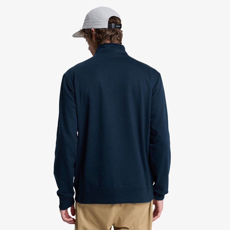 Sudadera Quiksilver: Zip Fleece No Hood (Dark Navy)