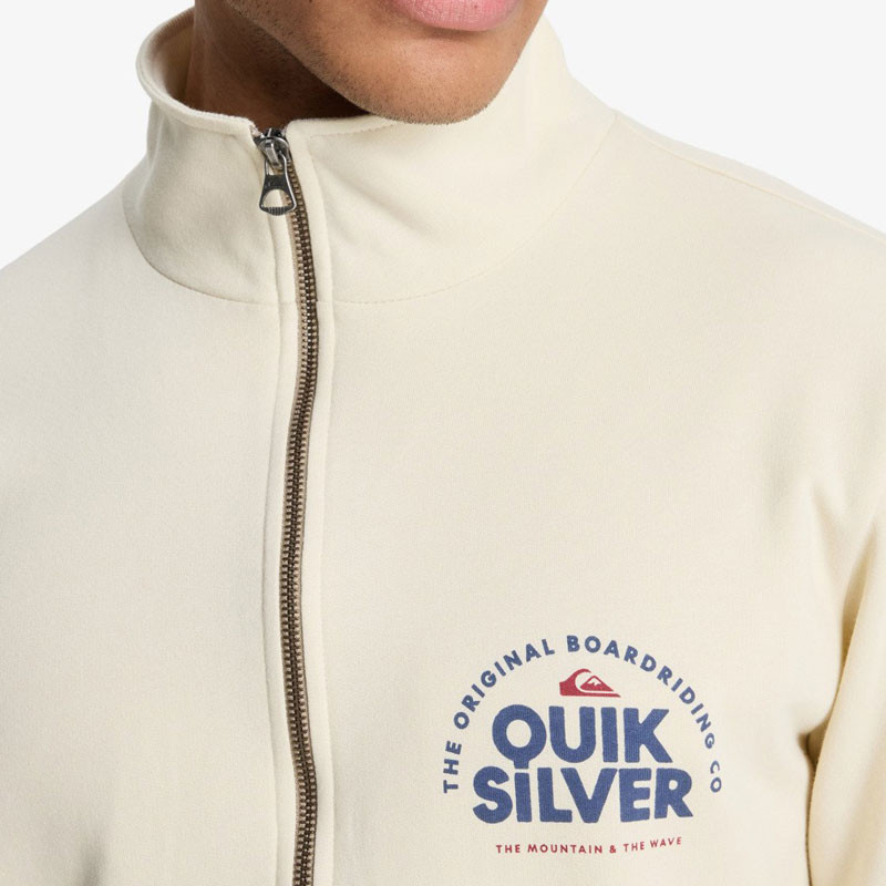 Sudadera Quiksilver: Zip Fleece No Hood (Bone)