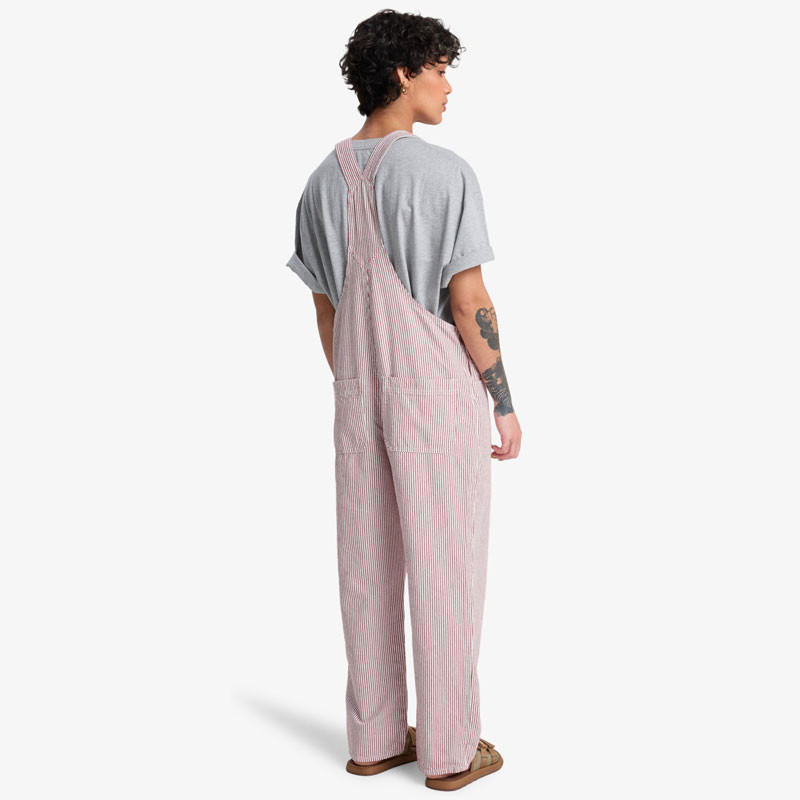 Pantalón Quiksilver: Angua Stripes Dungaree (Burnt Russet Strp)