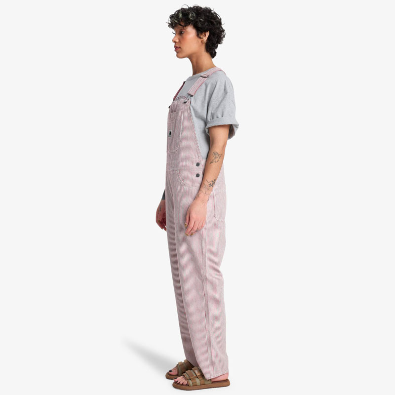 Pantalón Quiksilver: Angua Stripes Dungaree (Burnt Russet Strp)