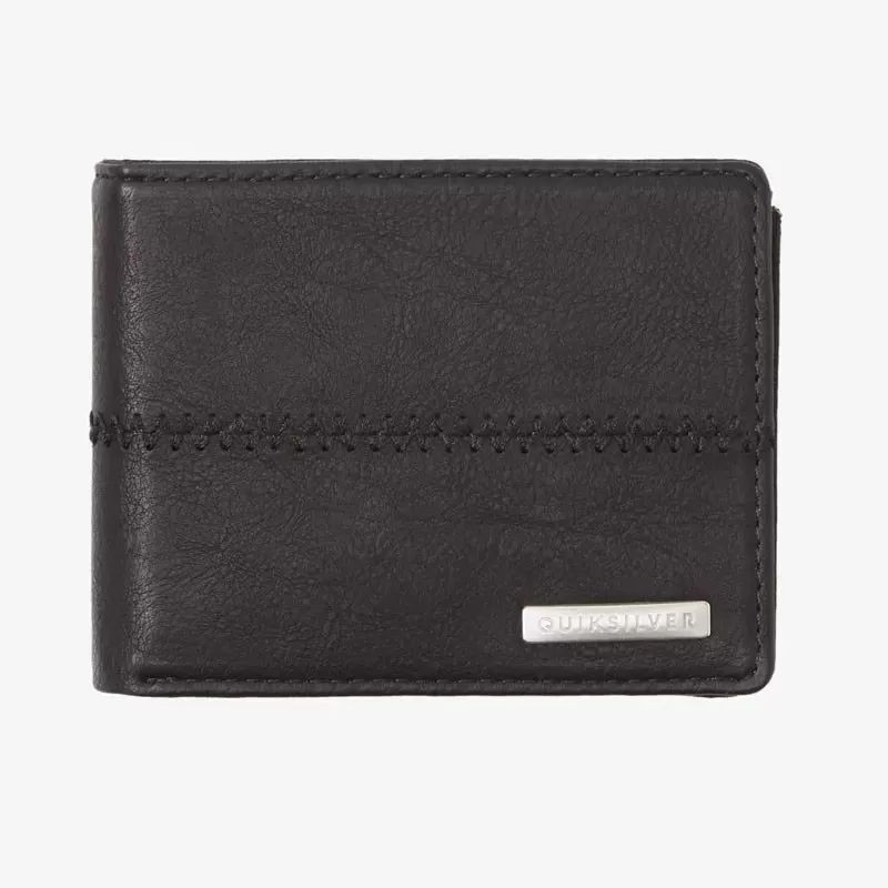 Cartera Quiksilver: Stitchy 3 (Black Black)