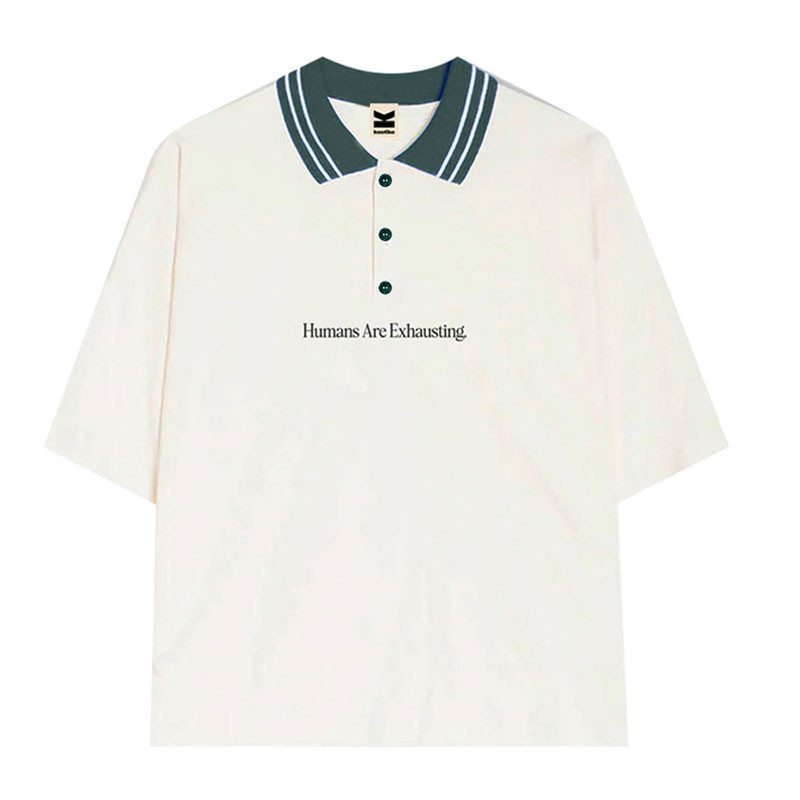 Polo Kaotiko: Polo Humans Are Exhausting (White)