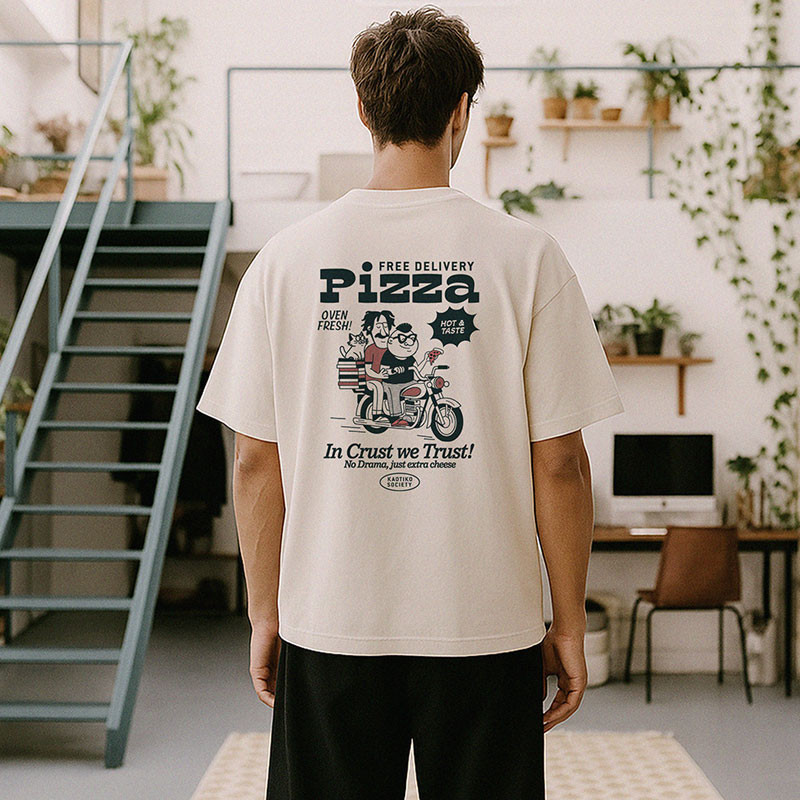 Camiseta Kaotiko: MC In Crust We Trust (White)