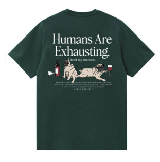 Camiseta Kaotiko: MC Humans Are Exhausting (Green)