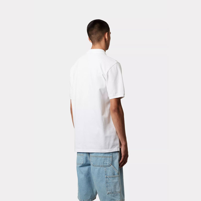 Polo Carhartt WIP: SS Chase Pique Polo (White Gold)
