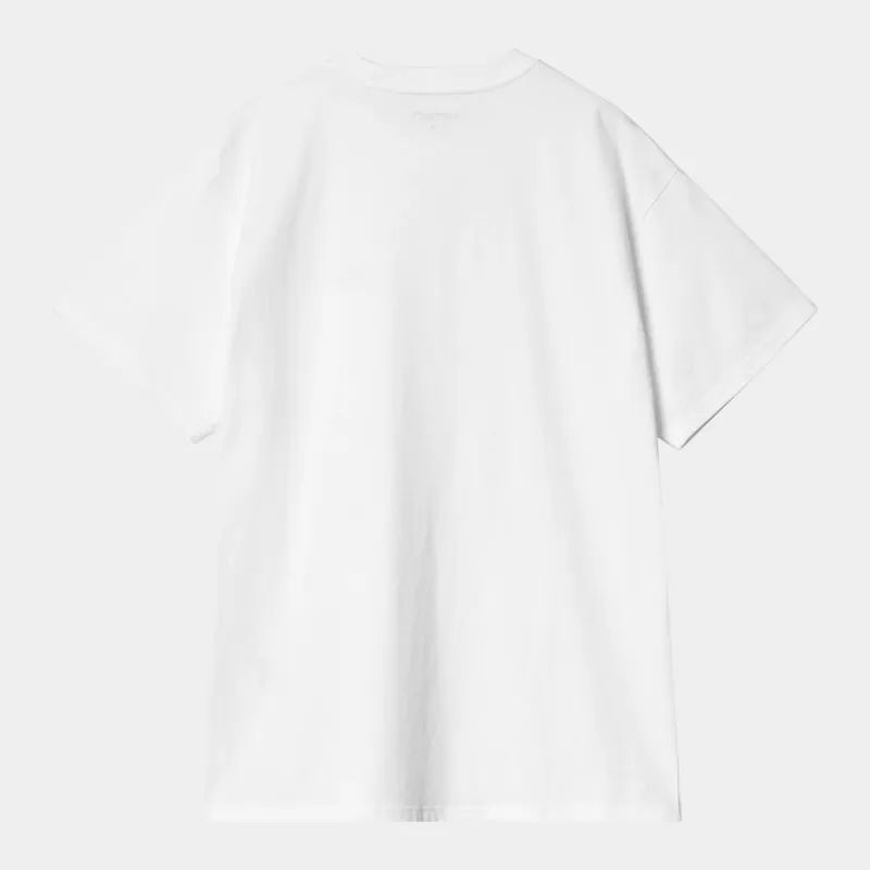 Camiseta Carhartt WIP: SS Script Embroidery T-Shirt (White Black)