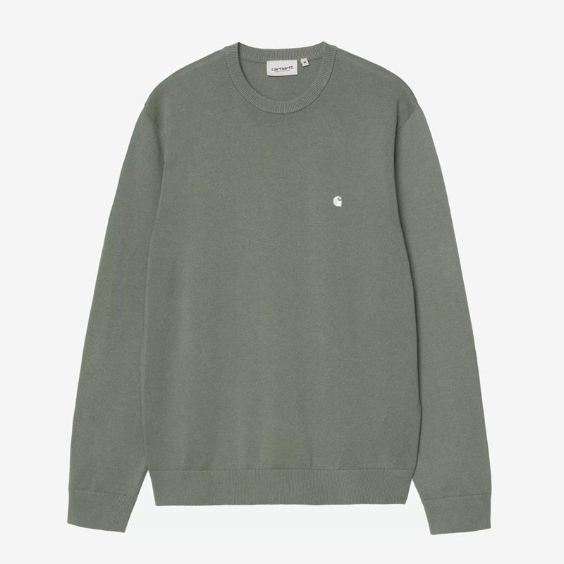 Jersey Carhartt WIP: Madison Sweater (Velvet Green White)
