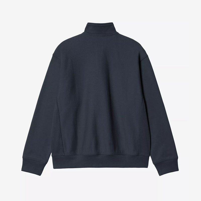 Sudadera Carhartt WIP: Half Zip American Script Sweat (Dp Night)