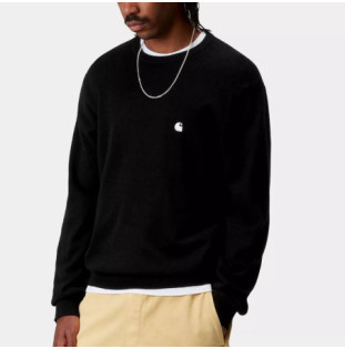 Jersey Carhartt WIP: Madison Sweater (Black White)