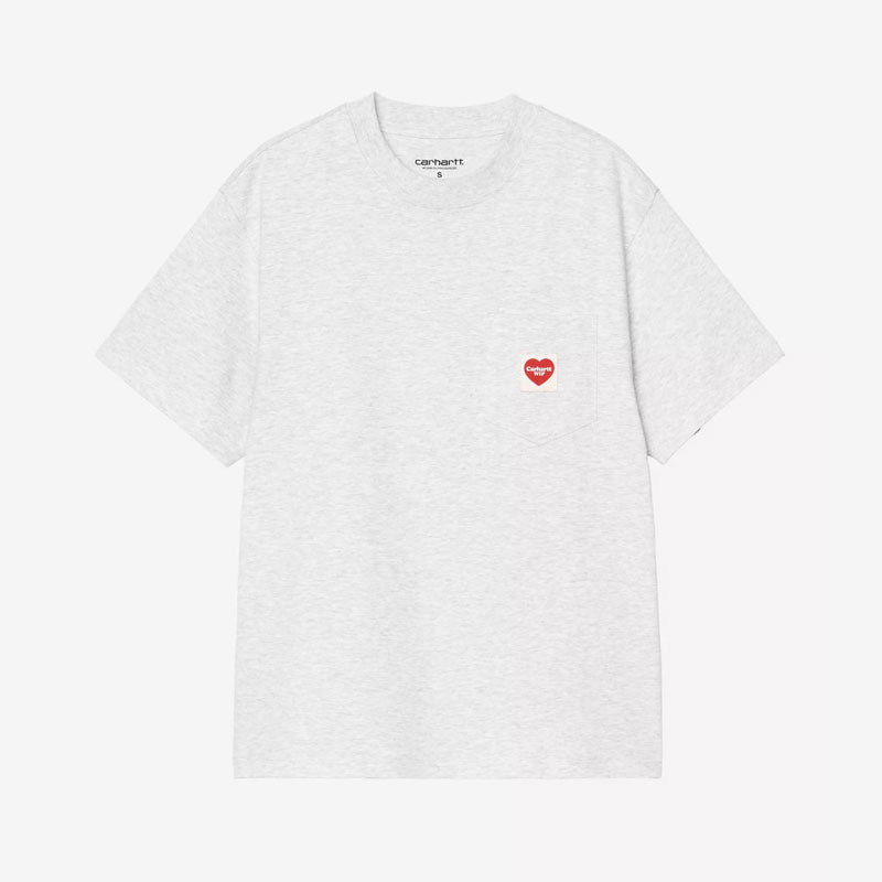 Camiseta Carhartt WIP: W SS Pocket Heart T-Shirt (Ash Hea Red)
