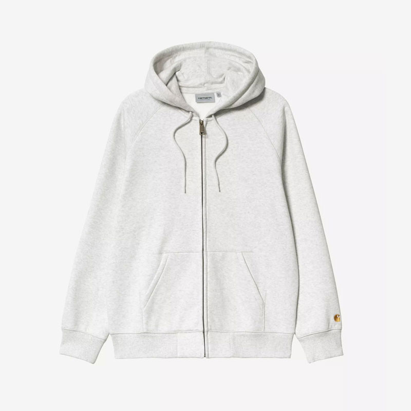 Sudadera Carhartt WIP: Hooded Chase Jacket (Ash Heather Gold)