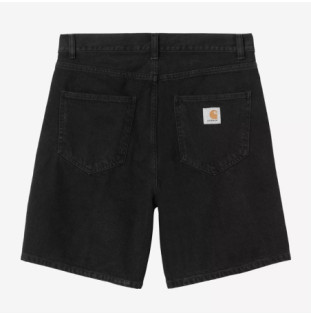 Bermuda Carhartt WIP: Nolan Short (Black Stone Washed)