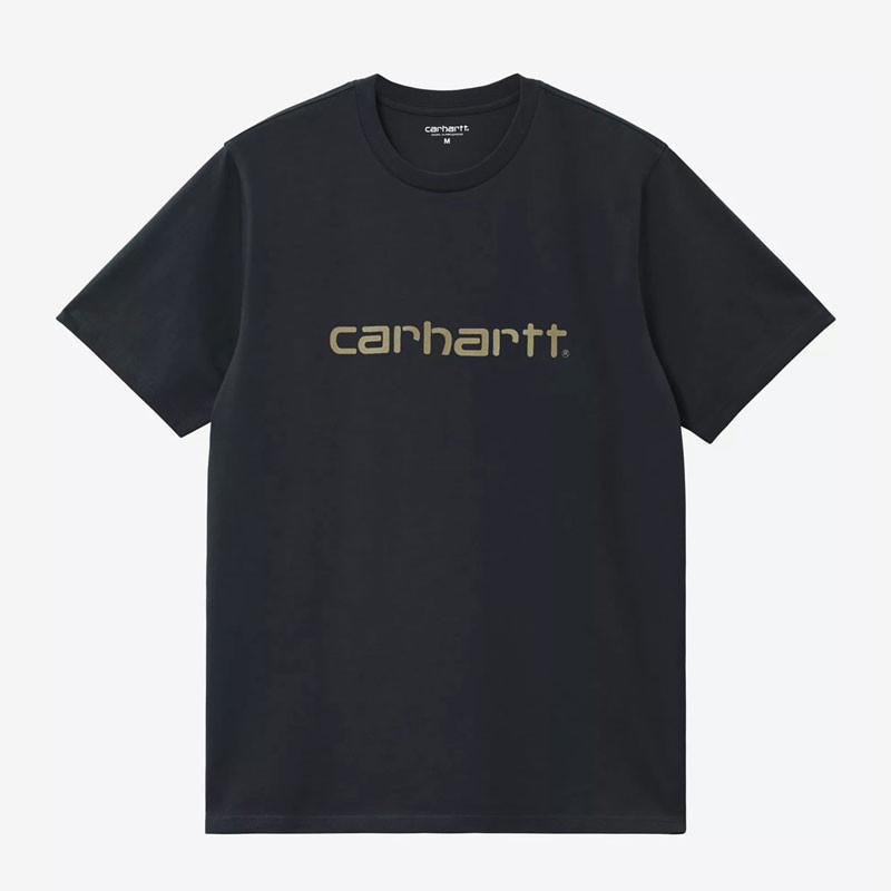 Camiseta Carhartt WIP: SS Script T-Shirt (Dp Night Gentle Green)