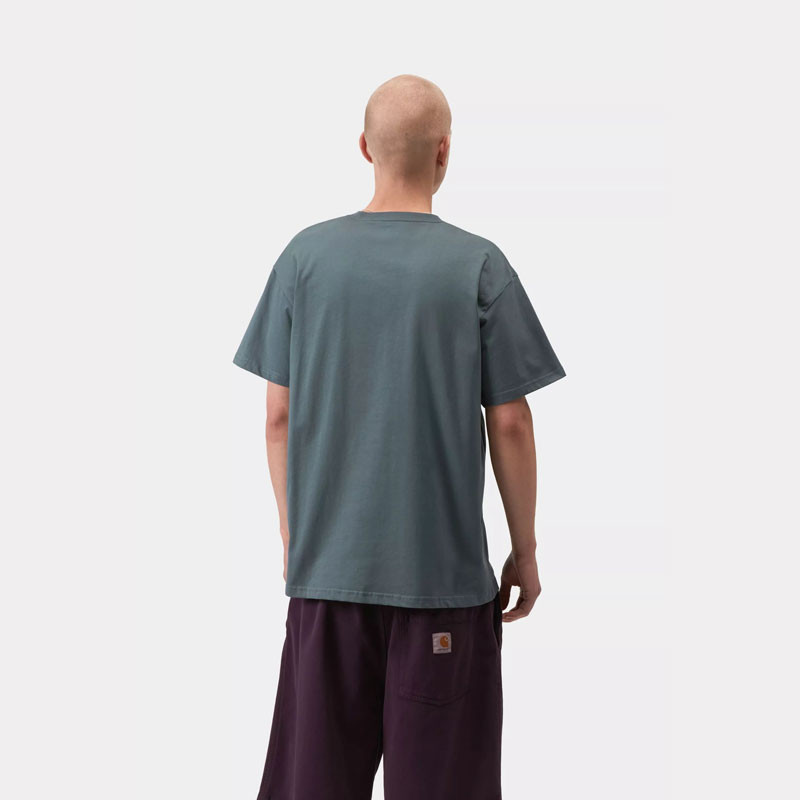 Camiseta Carhartt WIP: SS Chase T-Shirt (Cozy Blue Gold)