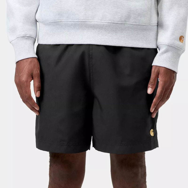Bañador Carhartt WIP: Chase Swim Trunks (Black Gold)