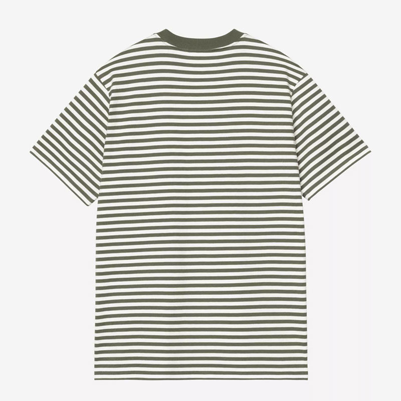 Camiseta Carhartt WIP: SS Ezra Pocket T-Shirt (Stripe Leaf Wax)