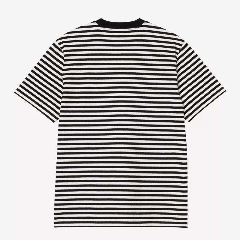 Camiseta Carhartt WIP: SS Ezra Pocket T-Shirt (Stripe Black Wax)
