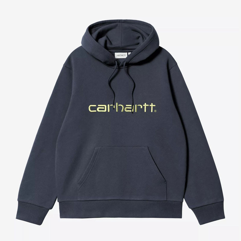 Sudadera Carhartt WIP: Hooded Carhartt Sweat (Dp Nght Gent Green)