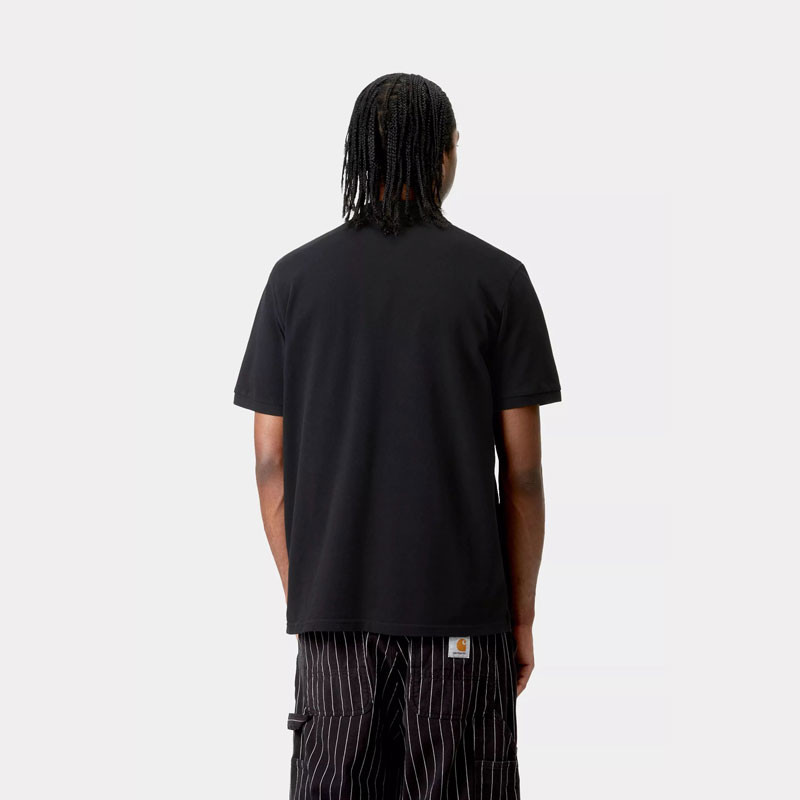 Polo Carhartt WIP: SS Chase Pique Polo (Black Gold)
