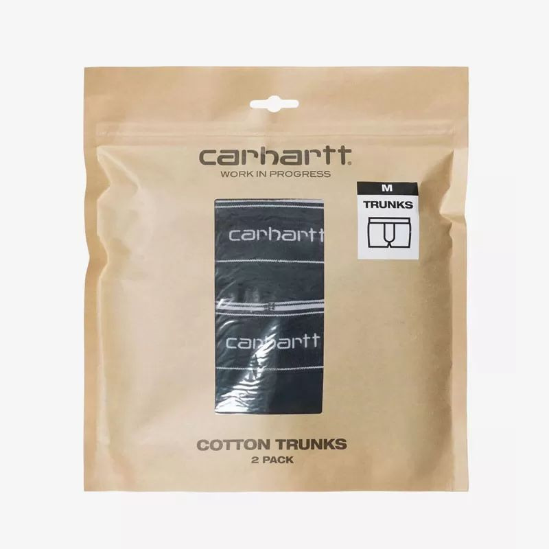 Boxer Carhartt WIP: Cotton Trunks (Black Black)