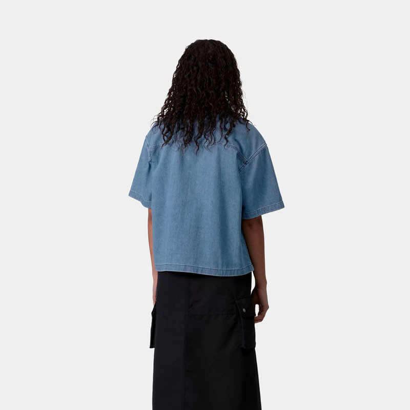 Camisa Carhartt WIP: W SS Lovilia Shirt (Blue)