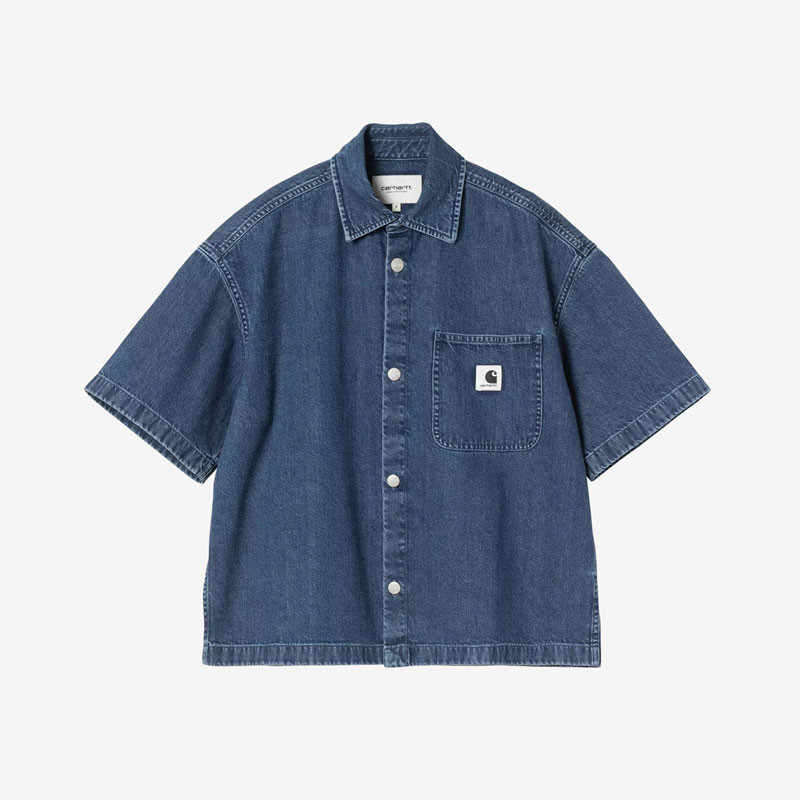 Camisa Carhartt WIP: W SS Lovilia Shirt (Blue)