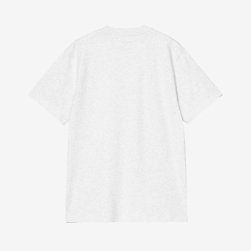 Camiseta Carhartt WIP: SS Script T-Shirt (Ash Hea Cozy Purple)