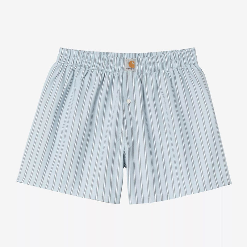 Boxer Carhartt WIP: Cotton Boxer (Grimsby Stripe Blue Fog)