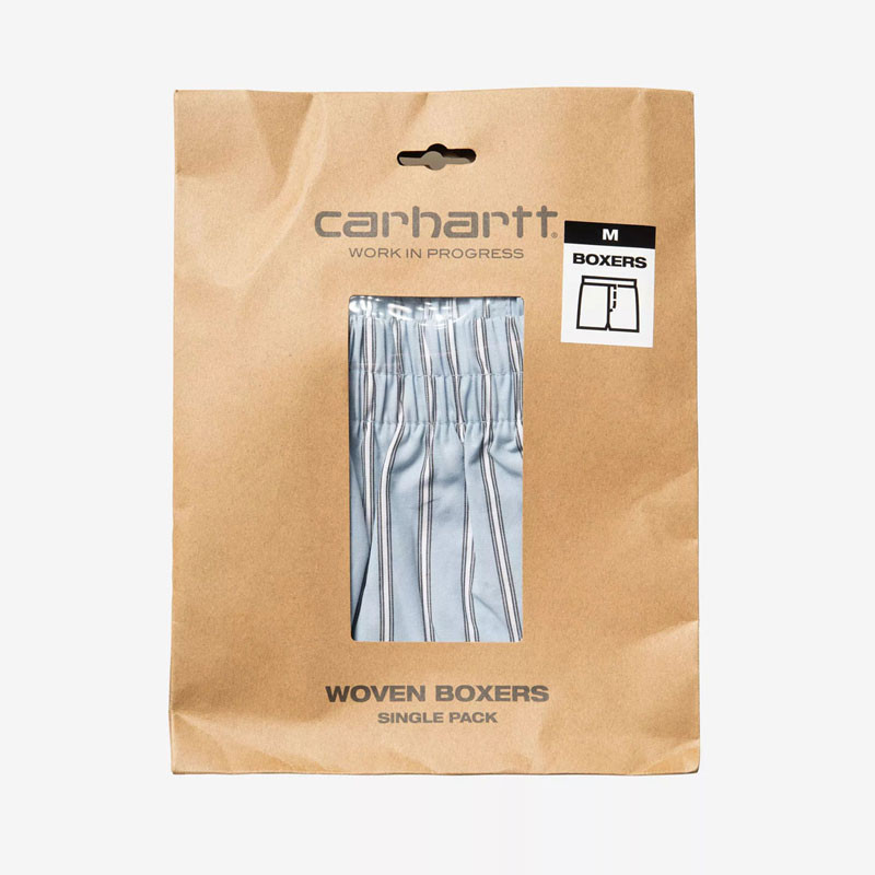 Boxer Carhartt WIP: Cotton Boxer (Grimsby Stripe Blue Fog)