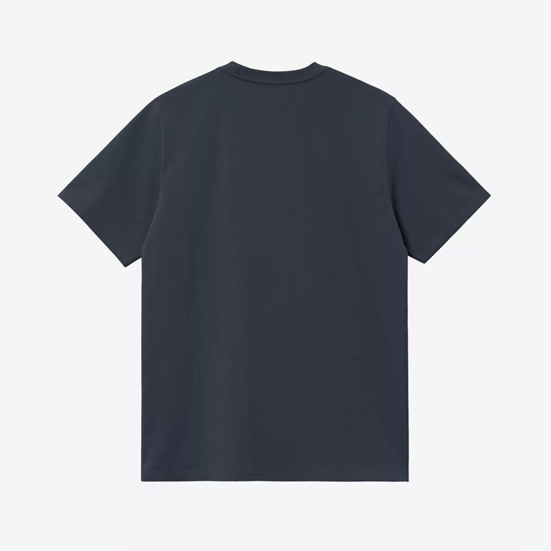 Camiseta Carhartt WIP: SS Script Embroidery T-Shirt (Dp Nght Wht)