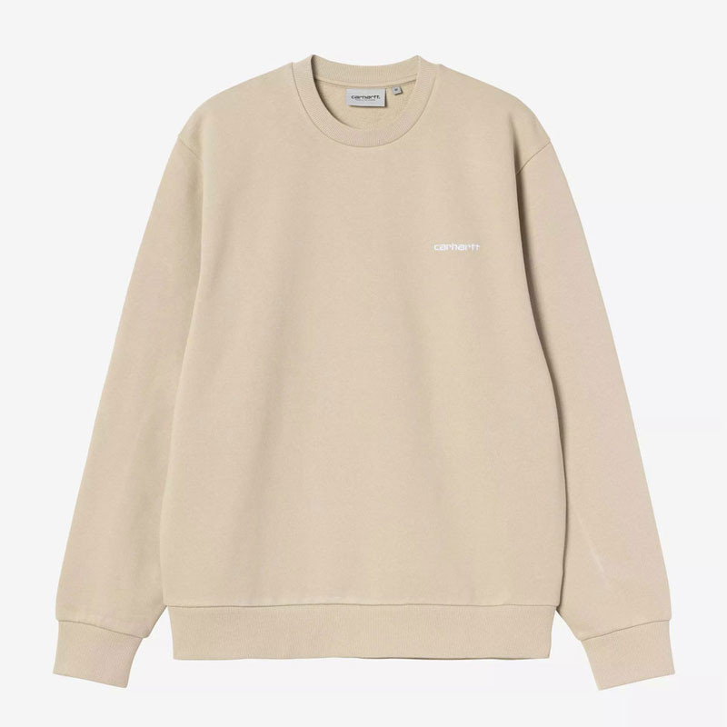 Sudadera Carhartt WIP: Script Embroidery Sweat (Barchan White)